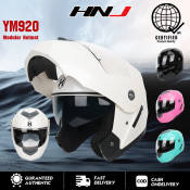 HNJ Modular Dual Visor Helmet - Classic Retro Style