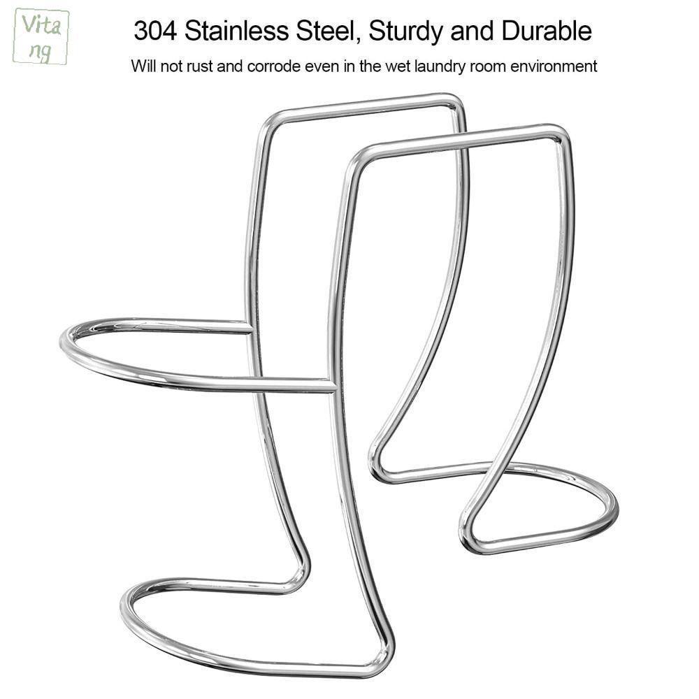 VITANG Thép không gỉ 304 Giá đỡ ống xả máy giặt Móc Mở có thể điều chỉnh Kẹp dẫn ống nước cho bồn giặt Phổ quát Chống gỉ Kẹp ống chậu rửa đa năng Bồn tắm và bồn rửa