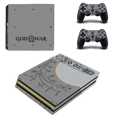 Thỏa thuận chính PS4 PRO hình dán vỏ ngoài đề can cho 4 Pro Bàn điều khiển và bộ điều khiển PS4 Pro Vinyl-của chiến tranh 4