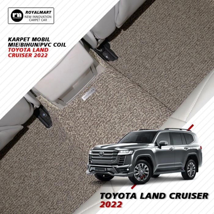 Royal Mart - Karpet Mobil TOYOTA LAND CRUISER 2022 NON BAGASI 2 WARNA/Carpet Mie Bihun Premium Keset PVC Anti Slip Aksesoris Interior Mobil Harga 1,171,800 rupiah*Gratis Ongkir