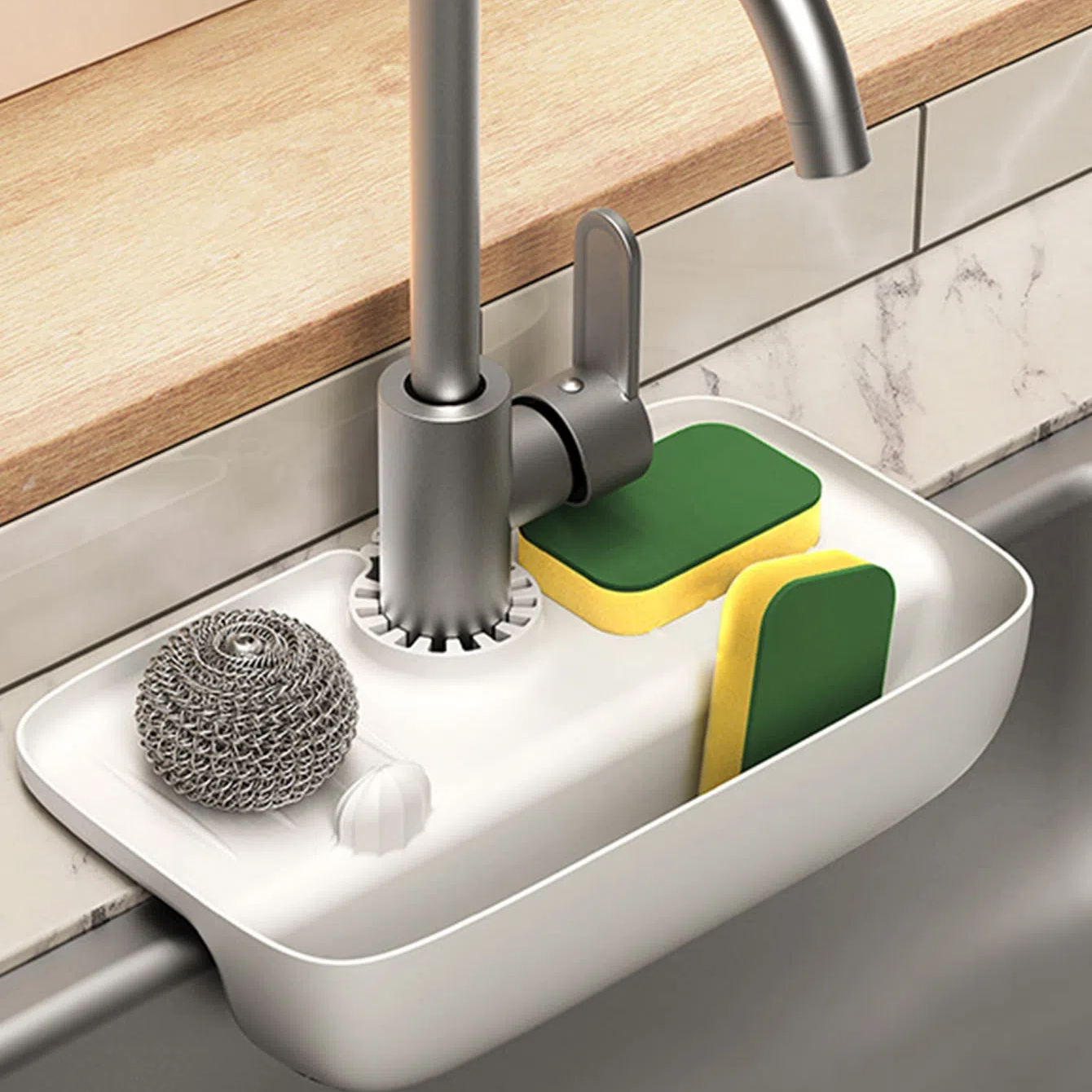 ตะแกรงพลาสติกวางซิงค์ ตะแกรงวางซิงค์ล้างจาน ระบายน้ำ สีเขียว สีขาว ตะแกรง ชั้นวางอ่างล้างจาน ราคา 47 บาท*ส่งฟรี