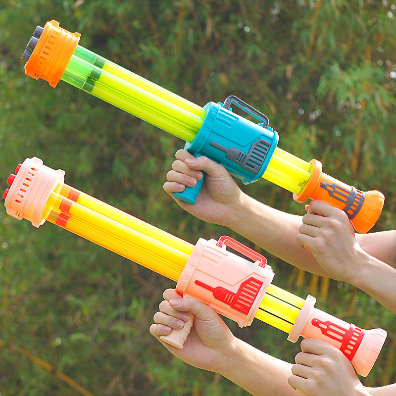 ปืนฉีดน้ำสำหรับเด็กแบบดึงได้ดริฟท์และการต่อสู้ทางน้ำสิ่งประดิษฐ์ปืนฉีดน้ำ Gatling ของเล่นใหม่ที่นิยมในโลกออนไลน์3ชายและหญิง6 ราคา 166 บาท*ส่งฟรี