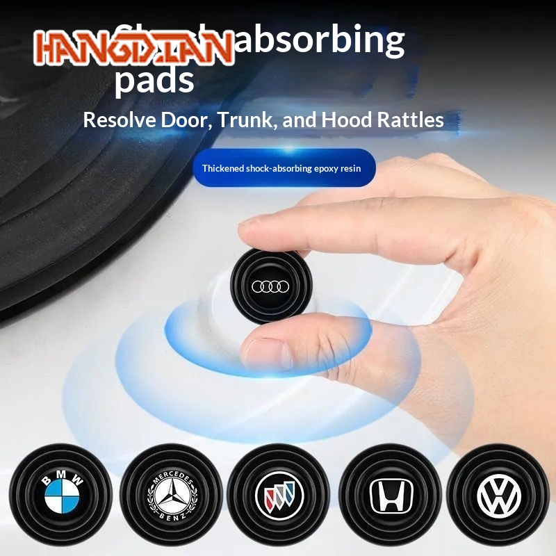 HANGDIAN Car Door Shock Absorbing Pad Anti-Noise Vibration Damping Silent Protection Sticker for Trunk Hood Engine Cover ราคา 17 บาท*ส่งฟรี