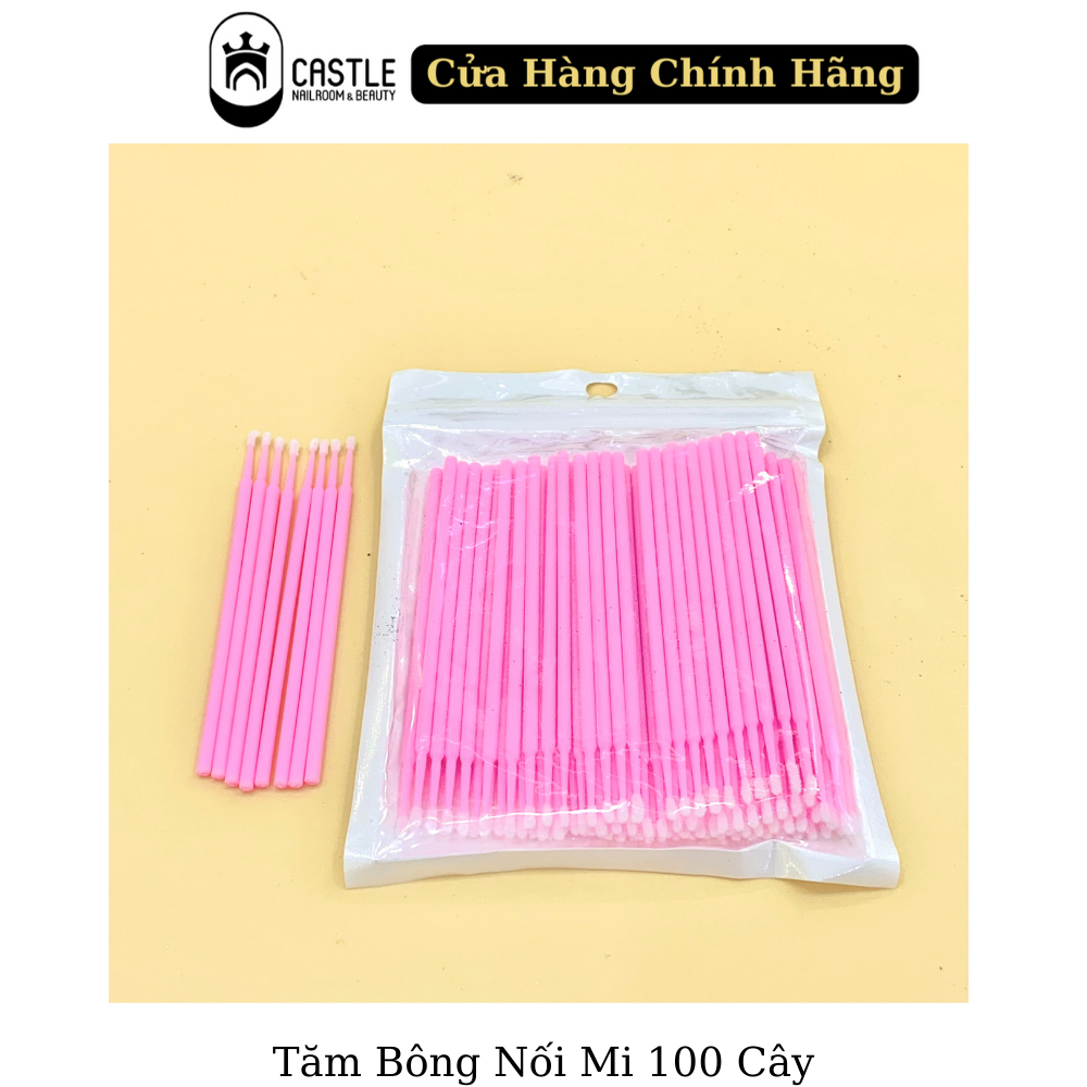 Tăm bông nối mi, phun xăm