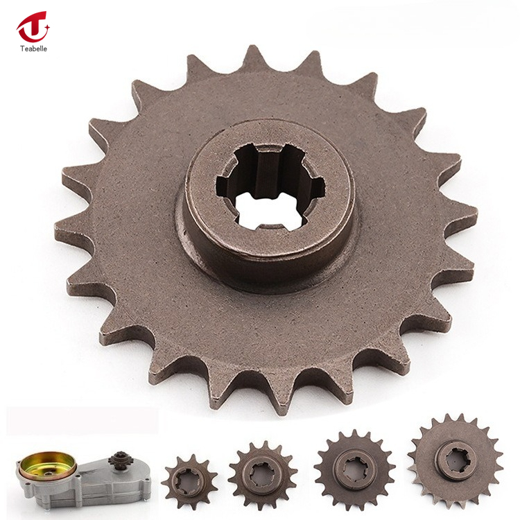 Teabelle Front Gear Box Sprocket T8F 11T 14T 17T 20T Pinion Sprocket Chain Cog Metal For 47cc 49cc Minimoto ATV Mini Bike Moped Scooter