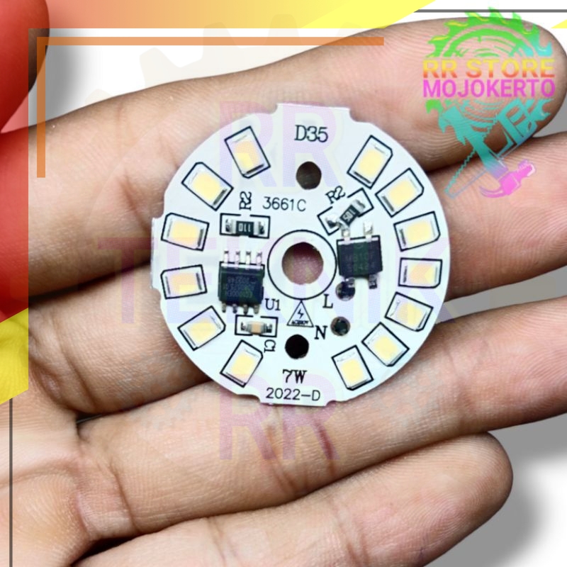 New!! TERBARU!!! PCB Allumunium Lampu Round LED SMD 2835 Putih 10.000hrs AC 220V Super Terang Seperti Philips ( BISA COD )