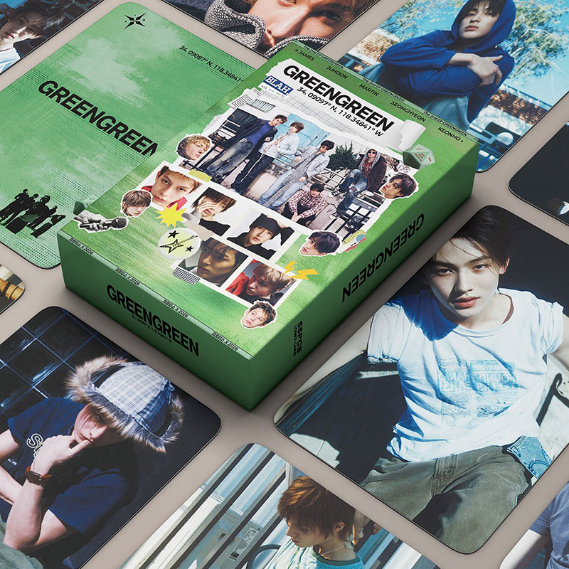 KPOP 55pcs CORTIS Photocard GREENGREEN Album LOMO Card Collection Card
