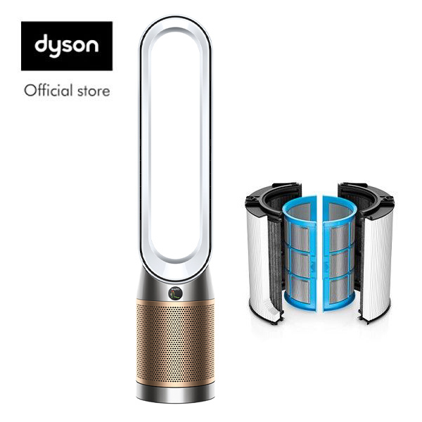 Dyson Purifier Cool™ Formaldehyde Air Purifier TP09 White Gold with Dyson 360° Glass HEPA+Carbon air purifier Filter worth $99 Singapore
