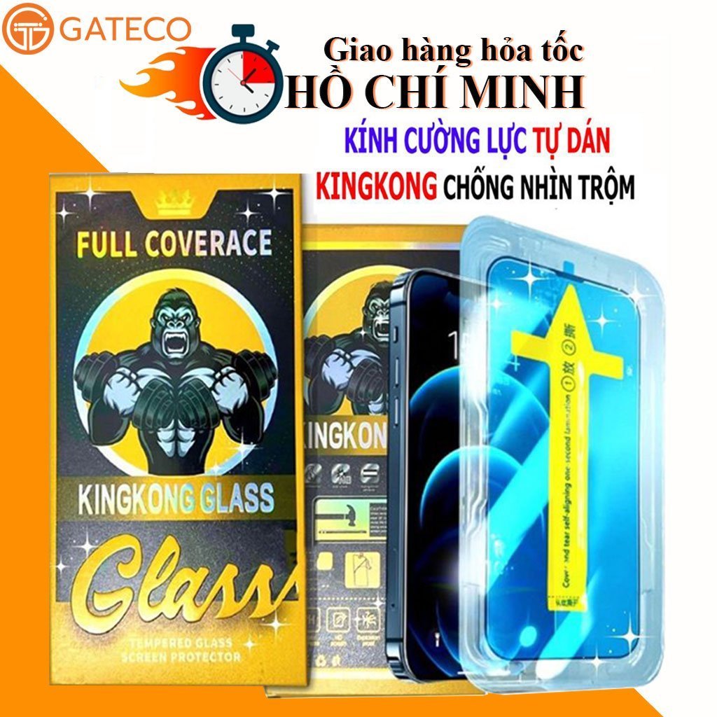 Cường Lực Iphone Tự Dán KINGKONG Chống Nhìn Trộm ip 16 Pro max 15Promax 14 Promax 13 Pro Max 11Promax Xsmax 11 Xr 15plus