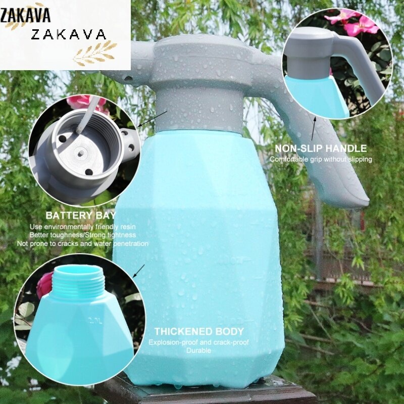 TWK435 [Bán Chạy] Điện Vườn Phun Tưới Nước Lon Bình Tưới Nước Bằng Điện 0.5 Gallon 2000MAh Chai Xịt Cây Sương Chai Nguyên Tử Cây Tự Động Cầm Tay Chống Nước Cho Cây Trồng Ngoài Trời Trong Nhà