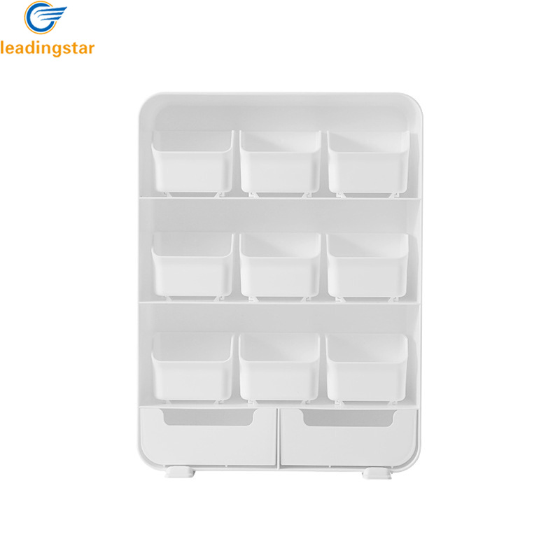 LeadingStar Fast Delivery Makeup Organizer Pull Out Drawer Cabinet Organizer Multifunctional Storage Box Kitchen Bathroom Living Room ราคา 584 บาท*ส่งฟรี