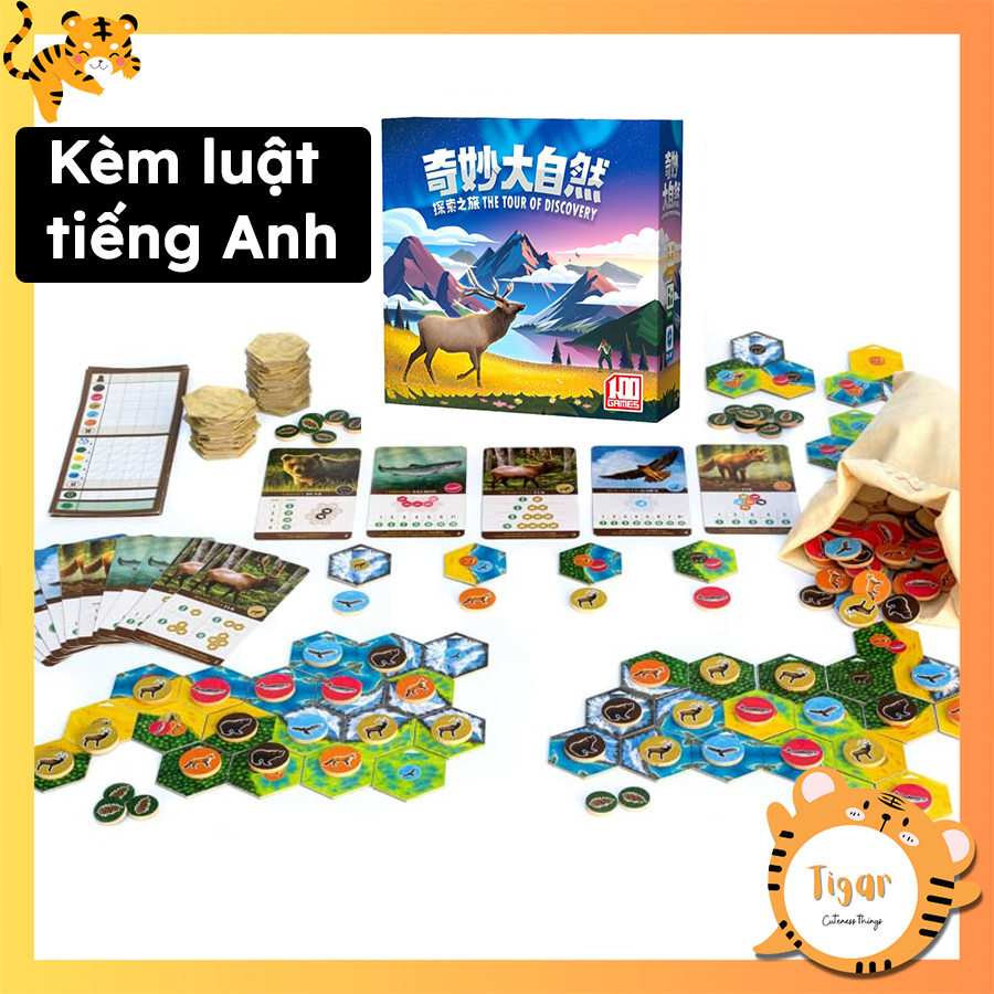 Cascadia - Trò chơi boardgame xếp hình thế giới động vật