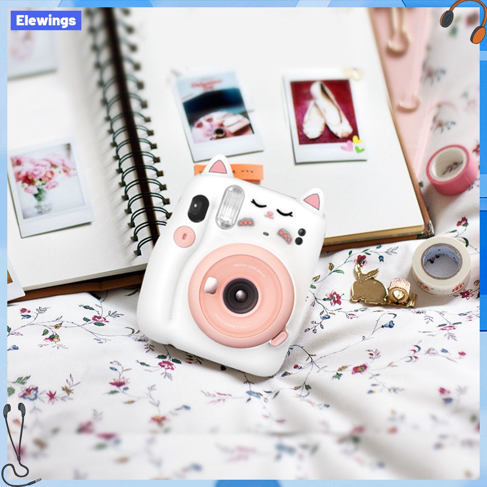Vỏ Silicon Máy ảnh Polaroid bảo vệ trường hợp pha lê trong suốt trường hợp vỏ cứng bảo vệ cho Instax mini12 Silicon cho máy ảnh bìa