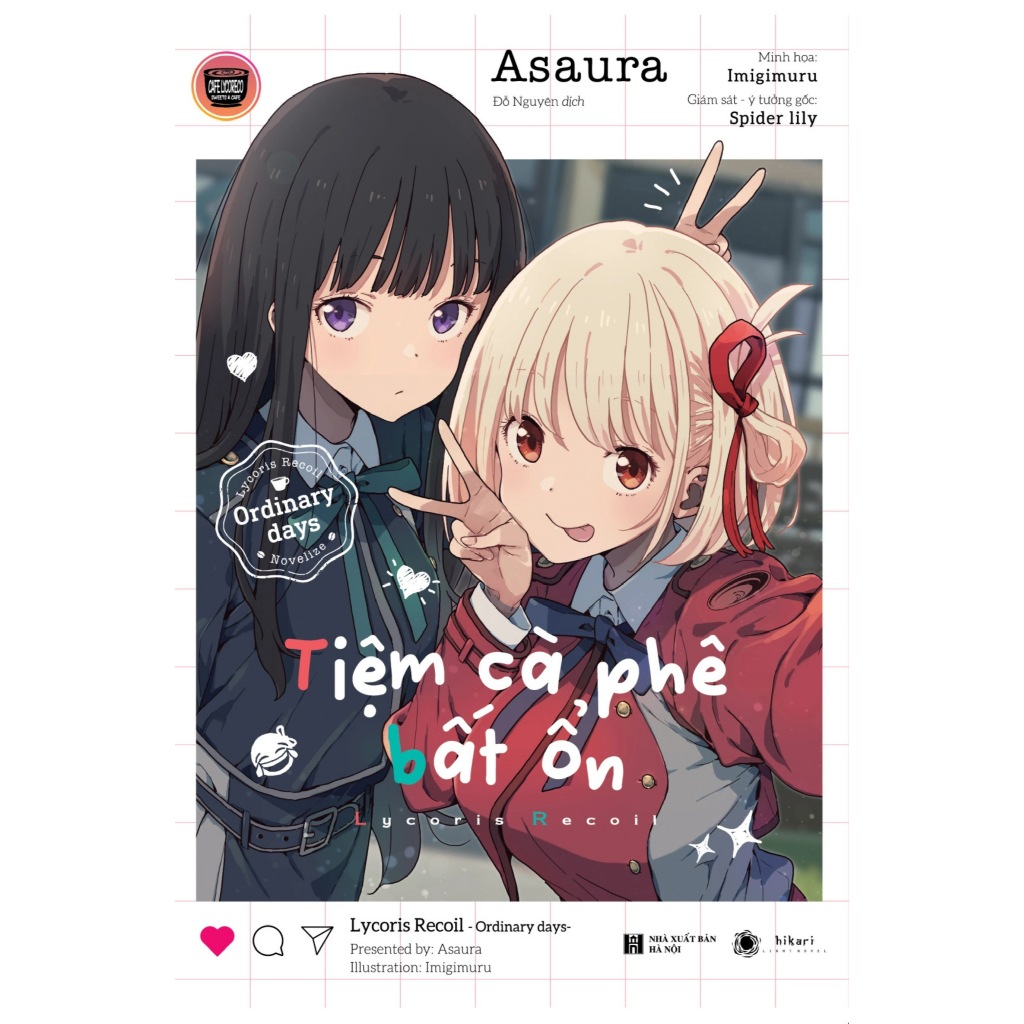 Sách Tiệm cà phê bất ổn - Lycoris Recoil - Light Novel - Hikari