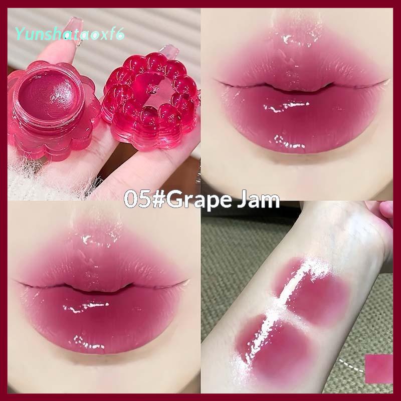 yunshataoxf Cappuvini đóng hộp thạch gương Son môi nước ánh sáng Son bóng dưỡng ẩm Plumping môi vết kéo dài không dính cup môi bùn cho môi khô trang điểm - 5