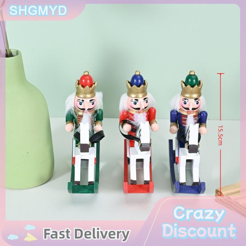 SHGMYD แคร็กเกอร์ไม้1ชิ้นของตกแต่งรูปซานต้าแคร็กเกอร์ต้นคริสต์มาสขนาด25ซม. ของตกแต่งวันหยุด ราคา 202 บาท*ส่งฟรี