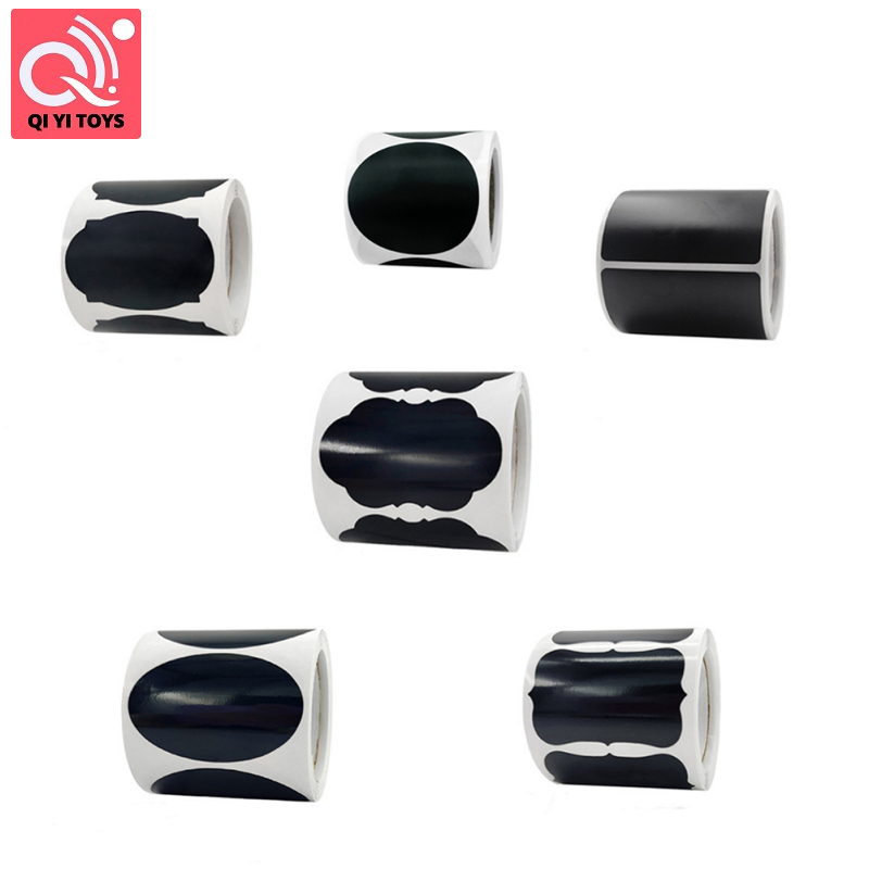 120 cái nhãn bảng đen cho lọ, dán bảng đen có thể tháo rời cho hộp đựng thức ăn, không thấm nước trang trí phấn nhãn cho lọ nhà bếp nhà đựng thức ăn