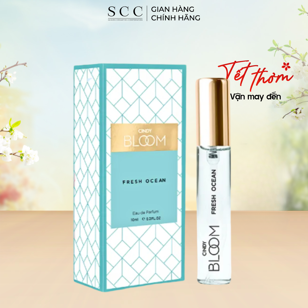Nước Hoa Nữ Cindy Bloom Fresh Ocean Hương Năng Động Trẻ Trung 10ml