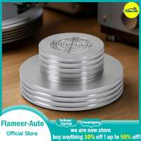 Flameer LP Stabilizer with Bubble Level Aluminum Alloy Record Stabilizer with Bubble Level 310g for Audiophiles Home Audio Systems Listening Rooms Silver