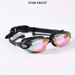 STAR FRUIT Kính bơi người lớn chống sương mù tầm nhìn HD thoải mái Silicone bọc Mắt kính bảo vệ bộ