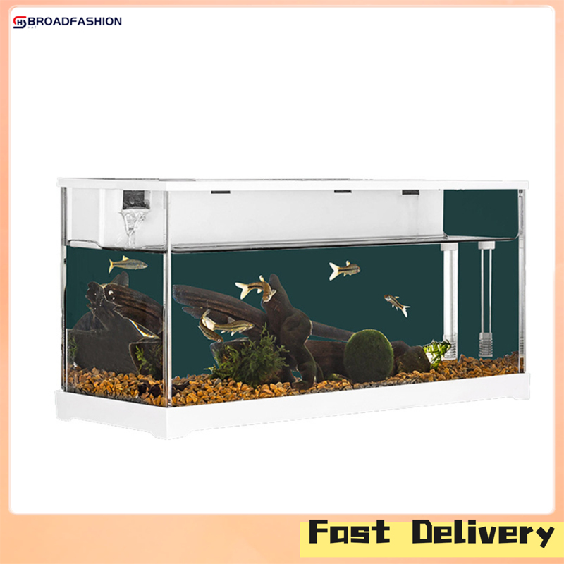 Broadfashion Aquarium Fish Tank Acrylic Small Desktop Fish Tank Ultra Clear Filter Mute Aquarium Fish Tank For Betta Fish Shrimp ราคา 885 บาท*ส่งฟรี