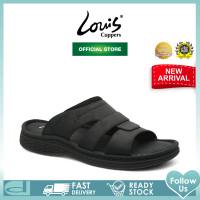 Louis Cuppers Men Slip On Faux Leather Classic Casual Sandals Kasut Lelaki - 250441268