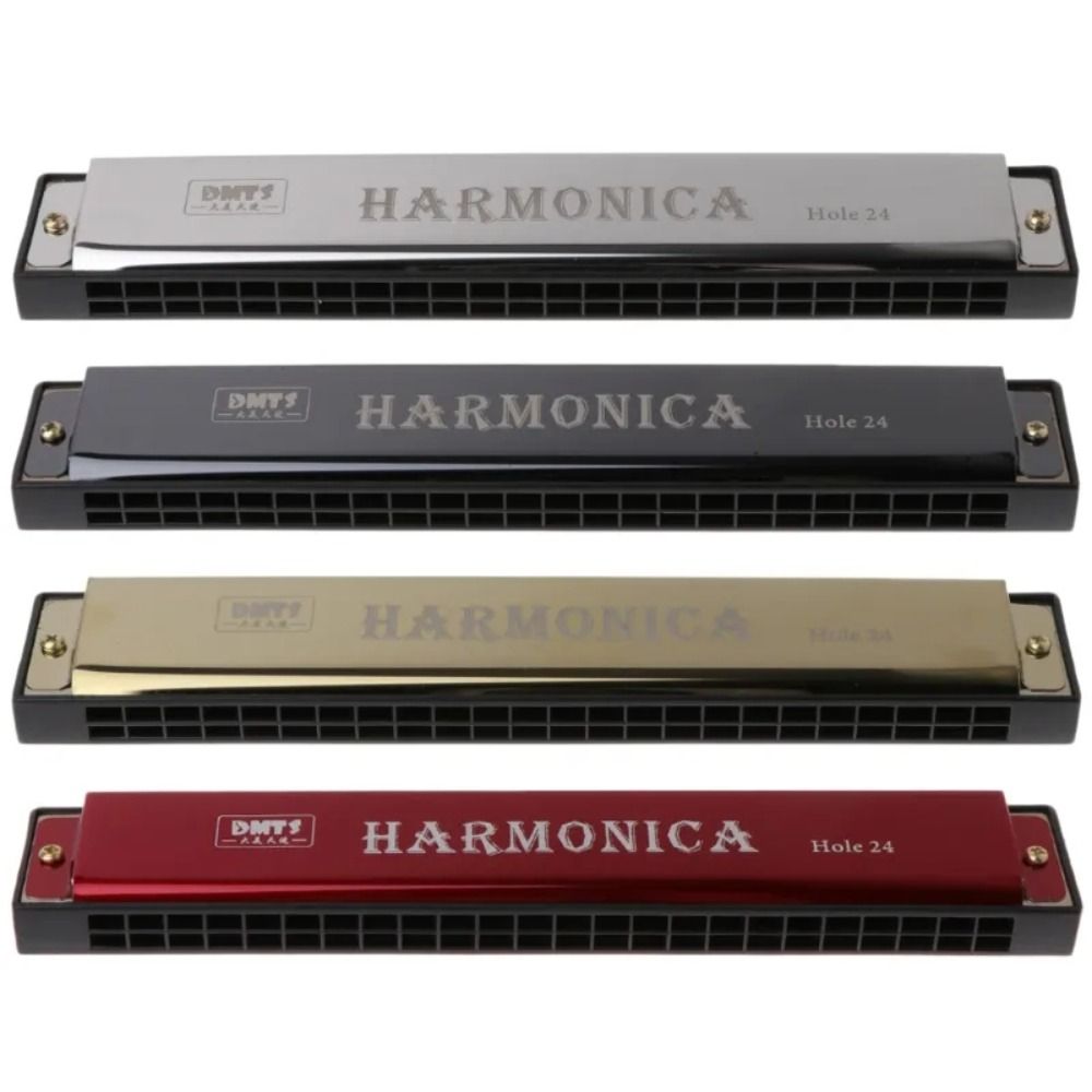 EMERRY Chuyên nghiệp Kèn Harmonica 24 lỗ Hai Hàng Kèn harmonica tremolo Kèn harmonica c-key Đồ chơi giáo dục sớm Chơi Kèn harmonica Blues BLUES Rock