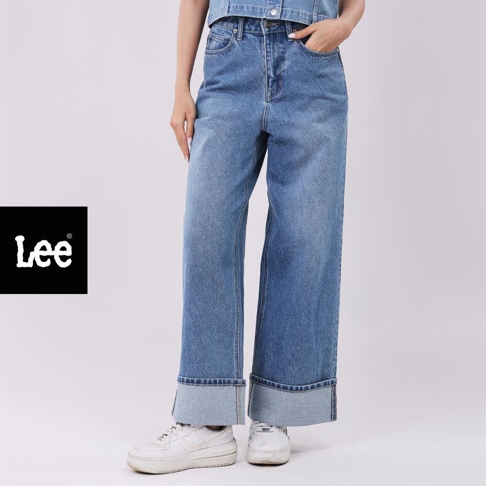 LEE กางเกงยีนส์ผู้หญิง เอวสูง ทรงขากว้าง Wide Leg รุ่น LE S426WWIDN61 ราคา 1,943 บาท*ส่งฟรี