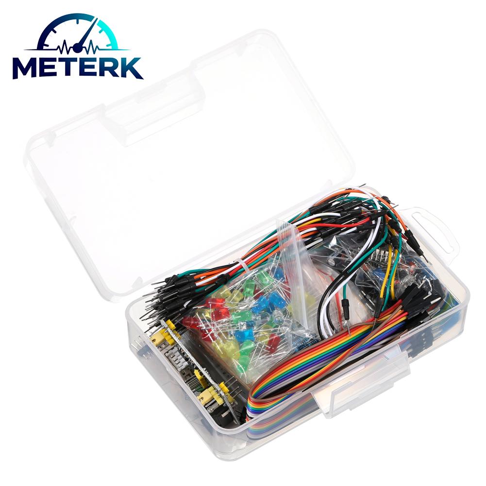 Meterk XIXIAN Điện Tử Vui Bộ Kèm Bo Mạch Cáp Điện Trở Tụ Điện Đèn LED Chiết Áp Thay Thế Cho Respberry Pi Giá 223,000 Đồng*Miễn phí vận chuyển