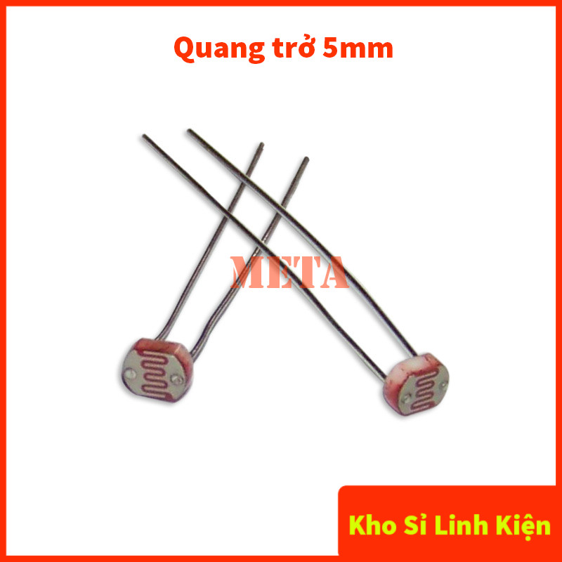 [Gói 5 Con] Quang trở 5mm, cảm biến ánh sáng CDS 5mm