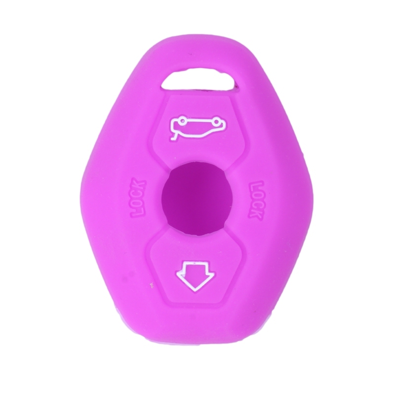 Silicone Keyless Entry Remote Key Fob Skin Cover Protector, Purple