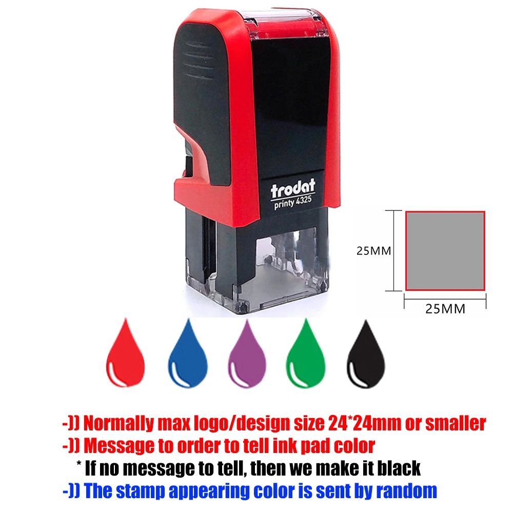 Office teacher mini custom self inking stamp personalized name for scrapbooking signing