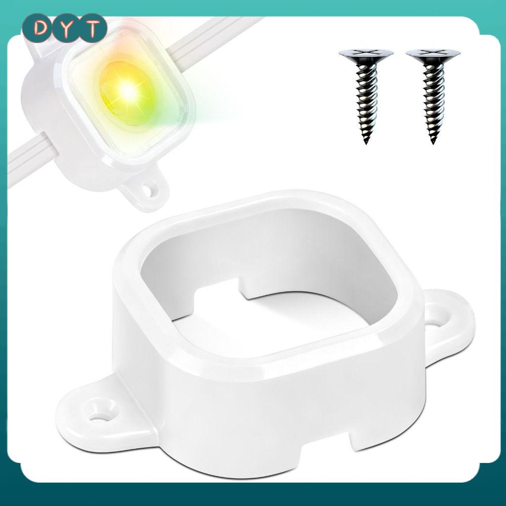 DYT 5pcs H706/H705. Giá đỡ LED Chịu được thời tiết Giá đỡ mái hiên Kẹp đèn Dễ dàng cài đặt Phổ quát Giá đỡ đèn ngoài trời Cho Govee Trang chủ