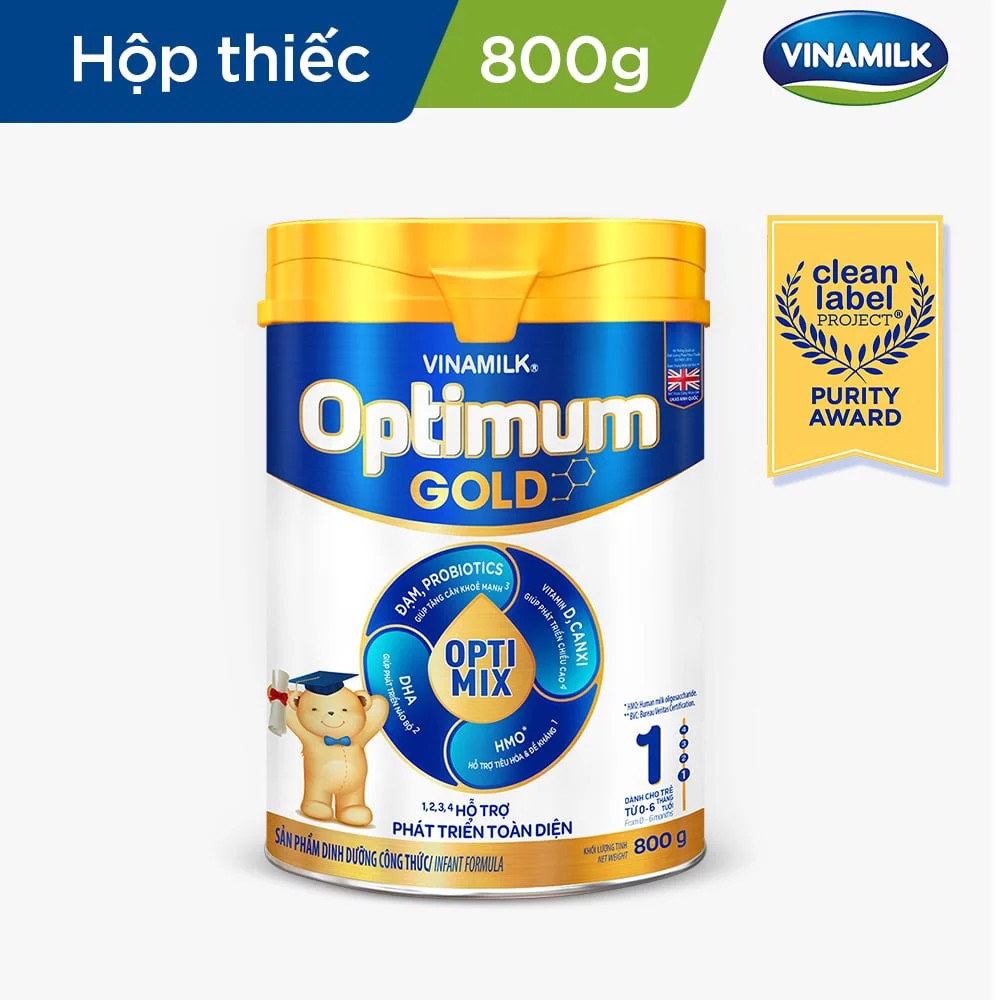 Sữa Bột Optimum Gold 1 - lon 800g Cho Trẻ Từ 0 - 6 Tháng Tuổi Chính hãng