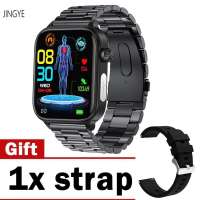 ET570 Smart Watch - เครื่องติดตามอุณหภูมิร่างกาย ECG น้ำตาลในเลือดพร้อมสาย Bluetooth กันน้ำ