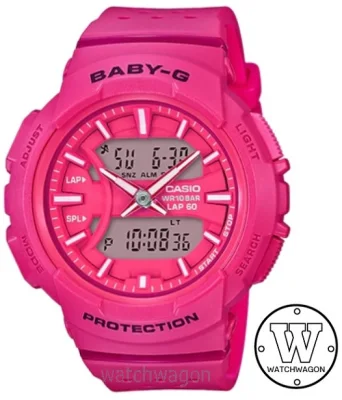 Casio Baby-G Analog Digital Pink Ladies Watch BGA-240-4A BGA-240 BGA240