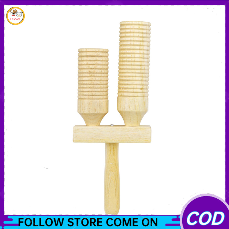 Nhạc cụ bằng gỗ với thanh gõ nhạc cụ nhạc cụ gõ cao thấp Clapper Đồ chơi bộ gõ trẻ em