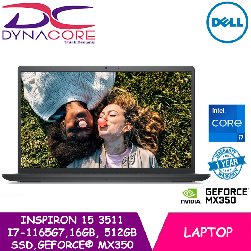 DYNACORE - Dell New Inspiron 15 3511 | i7-1165G7 | 15.6 | 16GB Memory | 512GB SSD | GeForce® MX350 | WIN 10 HOME | 1 YEAR WARRANTY