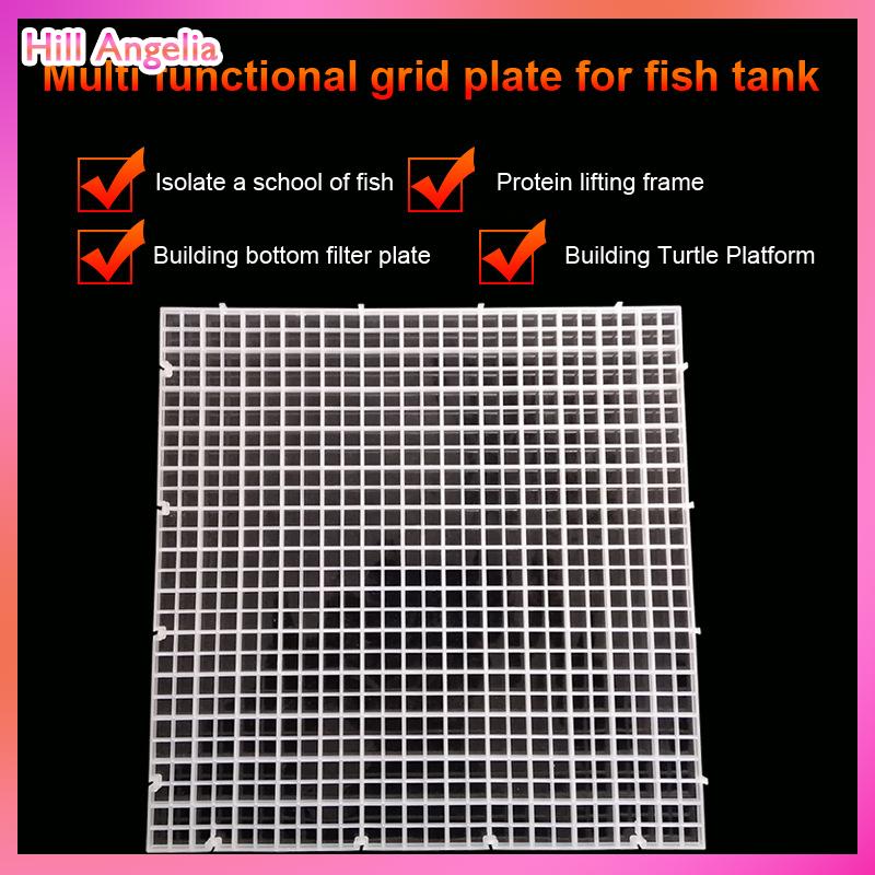 [Hill Angelia] Có thể tháo rời spliceable Fish Tank cô lập tấm trên bìa Net dưới bộ lọc khung lưới dưới tấm lọc chia tấm