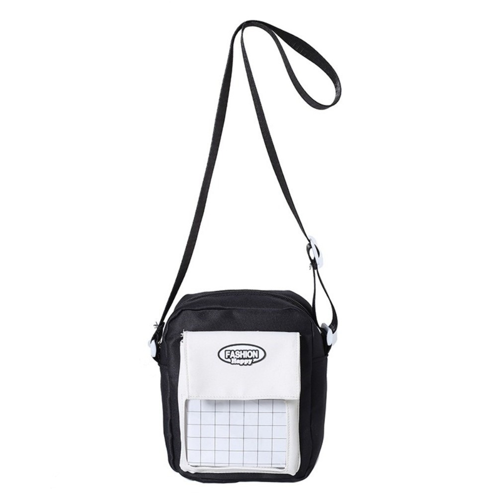 HERWK Canvas Túi Ita PVC Goth Túi trưng bày anime Y2K Túi đựng đồ Vai đơn Túi xách trong suốt Phụ nữ - 3