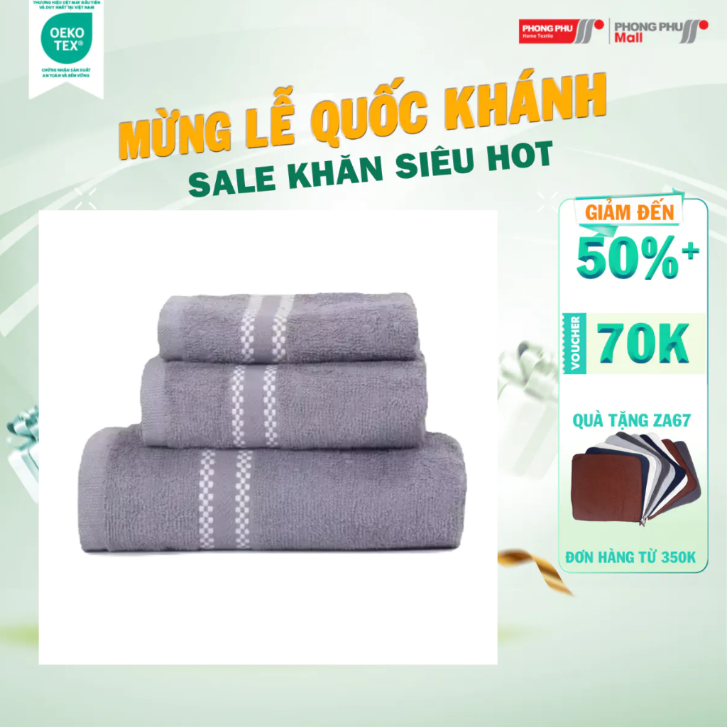 Khăn tắm hải cẩu cotton bhn3 50x100cm