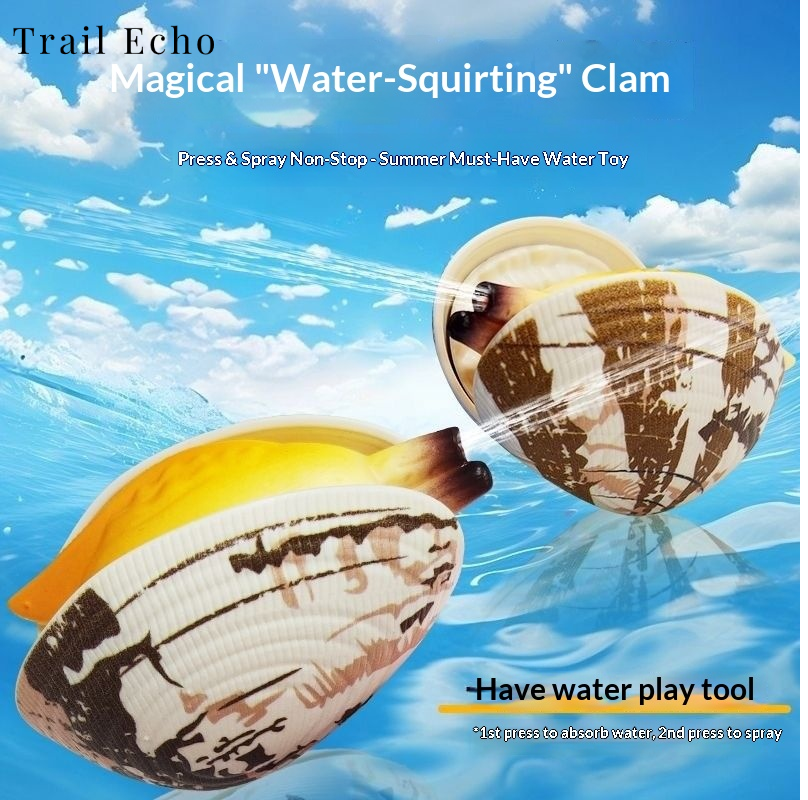 Trail Echo Water Clam Water Spray Toys Water Absorption Simulation Shell Press Dascillidae ราคา 18 บาท*ส่งฟรี