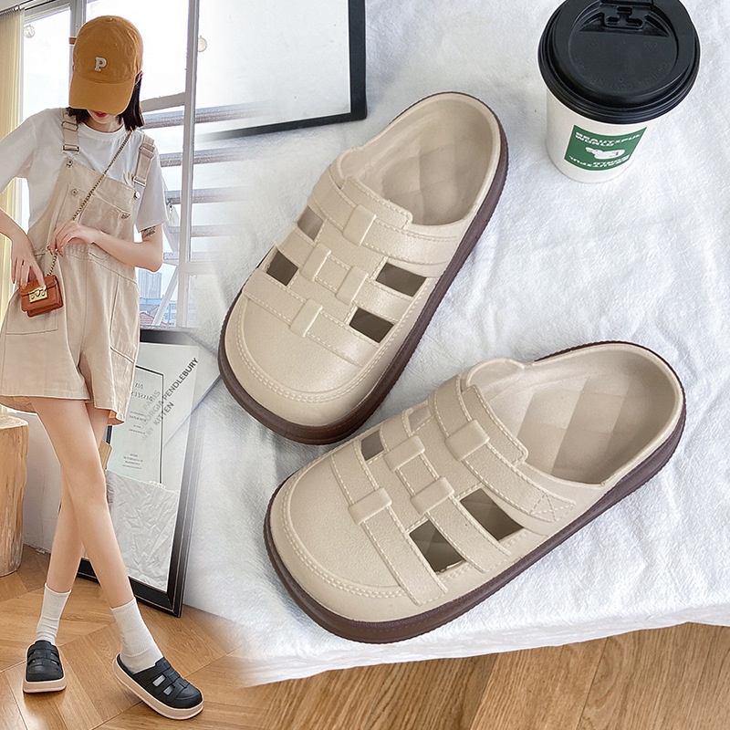 BW Dép Sandal Bít Mũi Thời Trang Mùa Hè Phong Cách Mới Cho Nữ