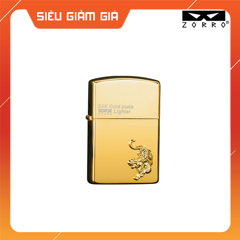 Hột Quẹt Bật Lửa Xăng Đá Zorro Z24K Ôp Nổi Họa Tiết 12 Con Giáp Cực Đẹp - Giao Hình Ngẫu Nhiên