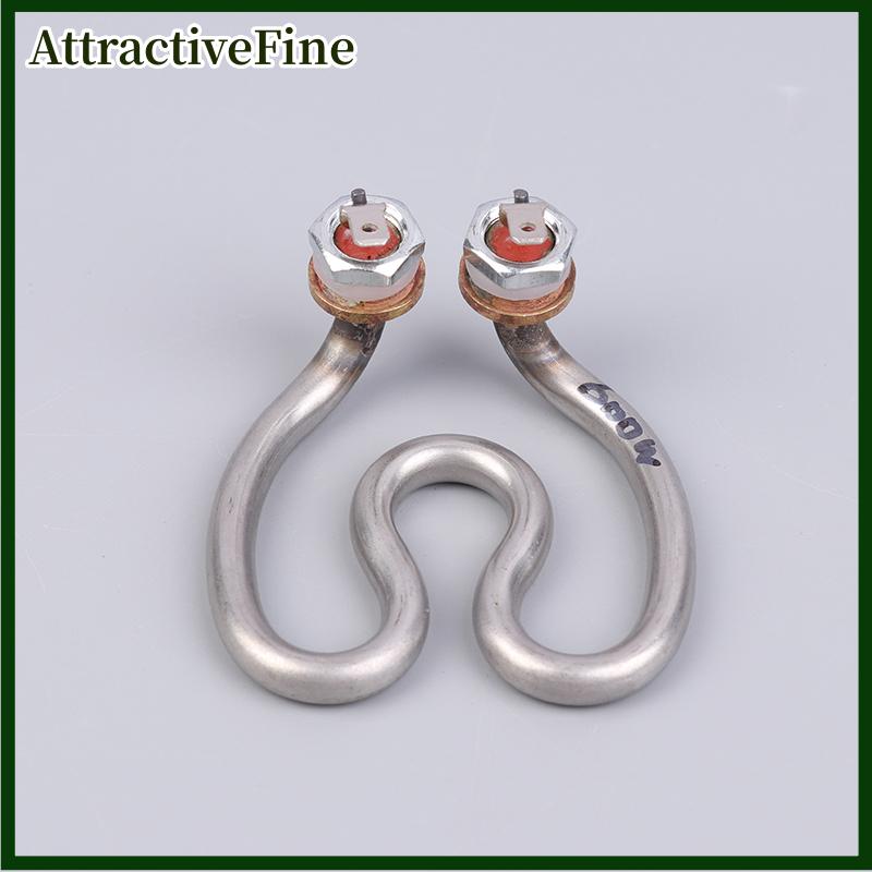 AttractiveFine 500W 600W 220V Ấm đun nước điện không gỉ yếu tố làm nóng móng ngựa nước điện ống nhiệt cho máy pha cà phê