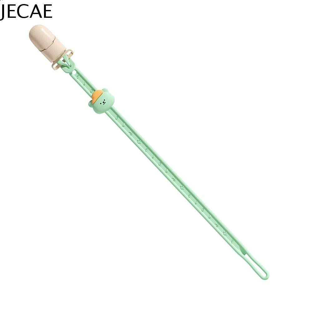 JECAE Đàn hồi Nhai Cắn Silicone Anti-Thả Gấu Đồ Chơi Không-trượt MOL Chuỗi Núm vú Clip Chuỗi Dây buộc Bé Chuỗi Núm Vú