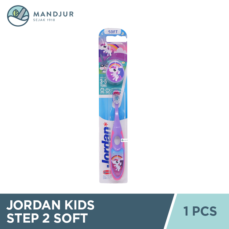 Jordan Oral Care Kids Step 2 Soft (3-5 Years) - Sikat Gigi Anak