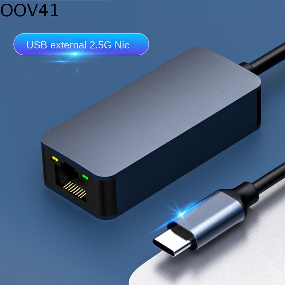 OOV41 Ethernet RJ45 Card mạng Gigabit Type-C Bộ chuyển đổi USB sang 2.5g Bộ chuyển đổi Ethernet USB C Chơi và chơi Tốc độ cao USB sang cổng mạng Dành cho PC/Laptop/Tablet