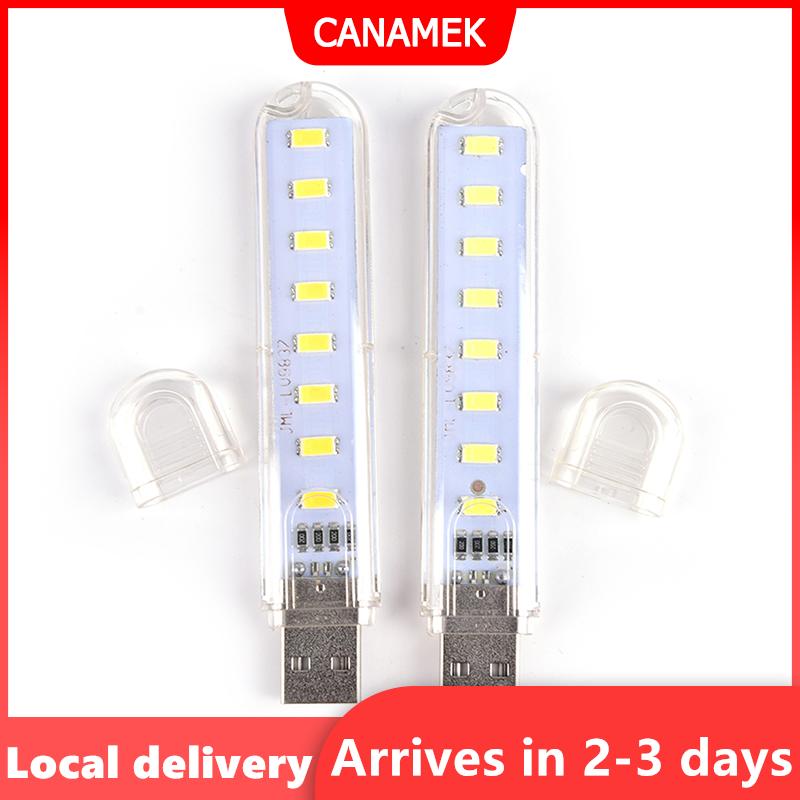 【Giao hàng nhanh】 Đèn Led USB Mini 8 Đèn LED Cắm trại ban đêm Tiện Dụng USB chiếu sáng cho máy vi tính máy tính xách tay