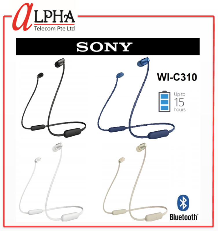 Sony WI-C310 Bluetooth Wireless In-Ear Headphones *1 Year Warranty By Sony Singapore* Singapore